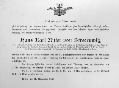 Smuteční oznámení  