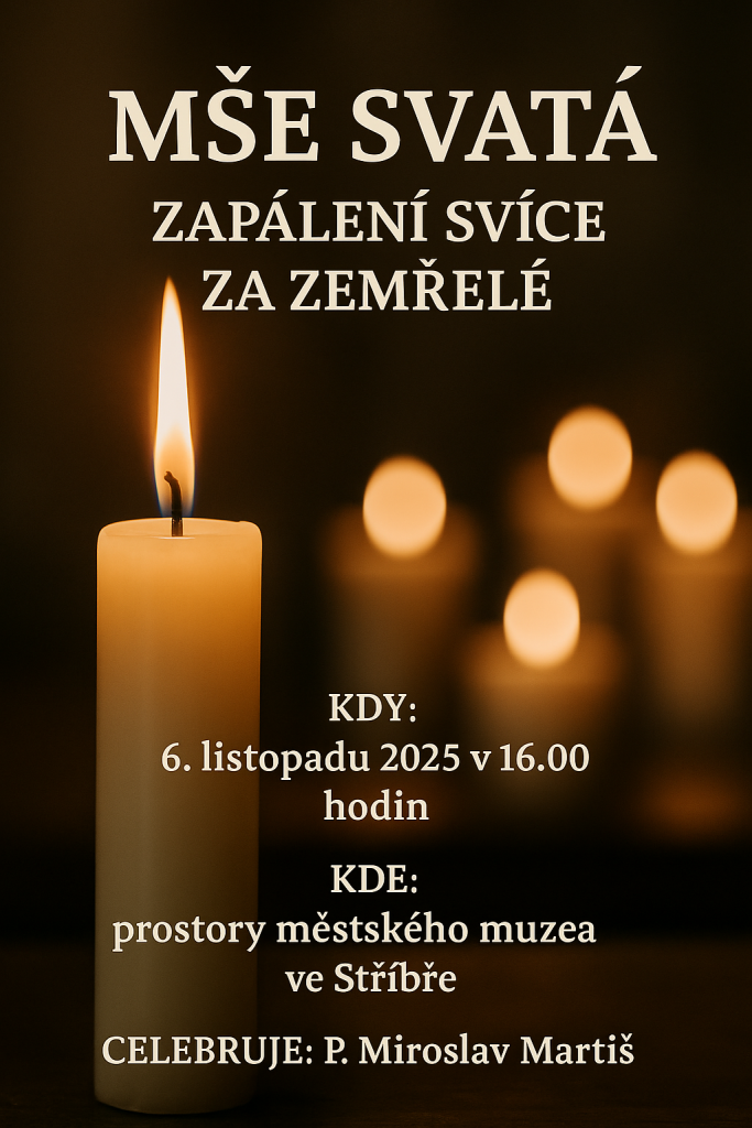 Mše svatá Zapálení svíce za zemřelé