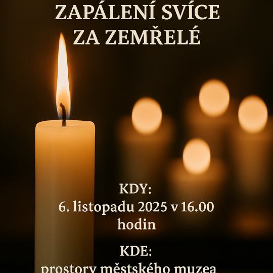 Mše svatá Zapálení svíce za zemřelé